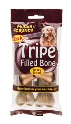 Munch & Crunch Tripe Filled Bone - 2 Pack