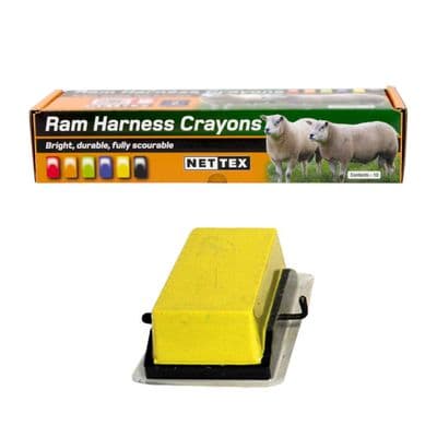 NETTEX AGRI ALL WEATHER CRAYONS - 10 PACK - YELLOW