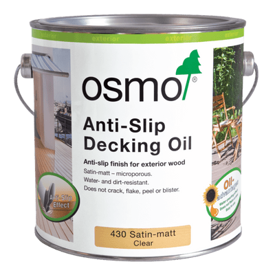 Osmo Anti Slip Decking Oil Topcoat - 2.5L Clear