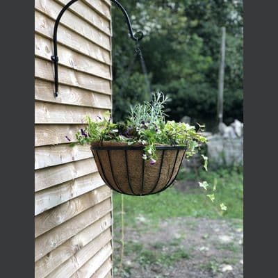 Oxford Hanging Basket with Coco Liner 12in 30cm