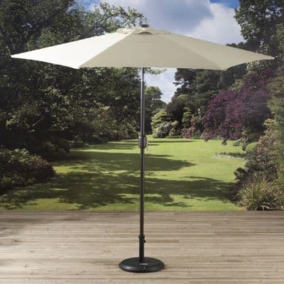 Pagoda 2.5m Crank & Tilt Parasol - Beige