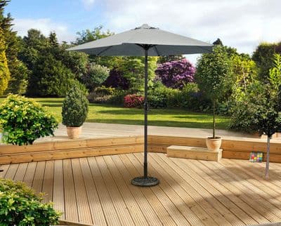 Pagoda 2.5m Crank & Tilt Parasol - Grey