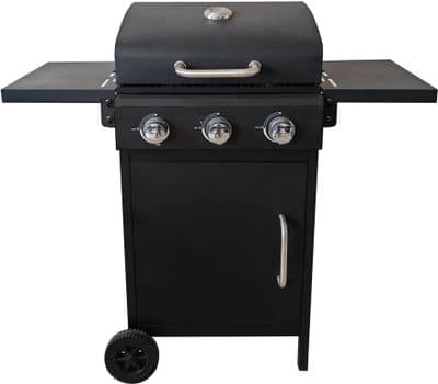 Pagoda 3 Burner Gas BBQ With Side Table