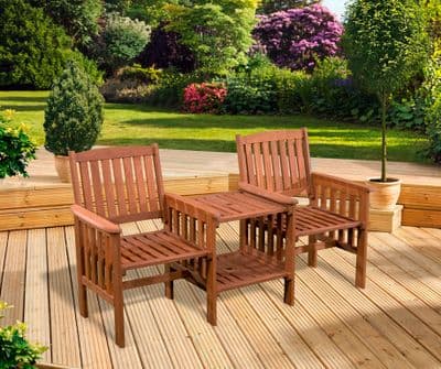 Pagoda Buckingham Wooden Companion Set - 2 seater