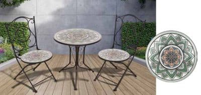 Pagoda Ceramic Bistro Set - Sage
