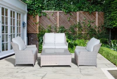 Pagoda Chambery Beige Deluxe Lounge Sofa Set