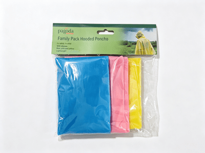 Pagoda Family Pack of Hooded Ponchos - Pack 3