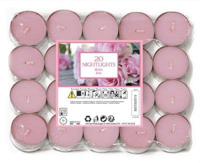 Petali 7 Hour Nightlights Pack 20 - Rose