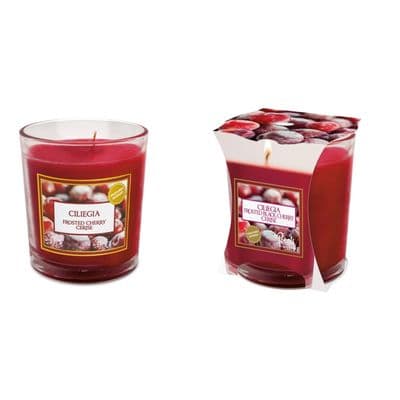 Petali Medium Candle Jar - Frosted Cherries