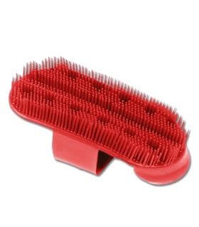 Plastic Curry Comb RED