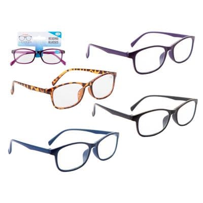 Pms Reading Glasses - 5 Strengths 4 Colours
