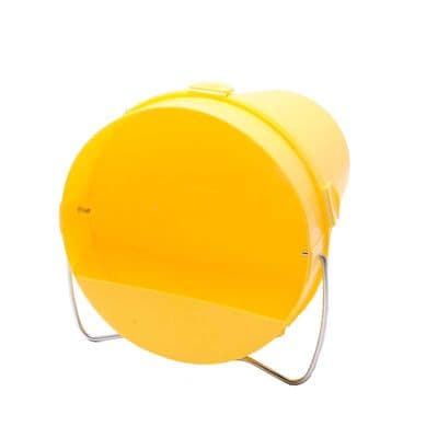 Poultry Drinking Plastic Bucket 5.5L yellow