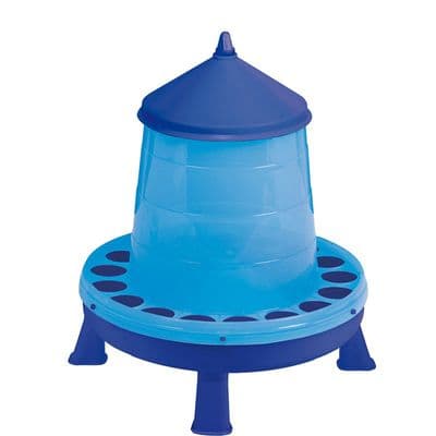 Poultry Feeder - 4kg - Blue - with legs