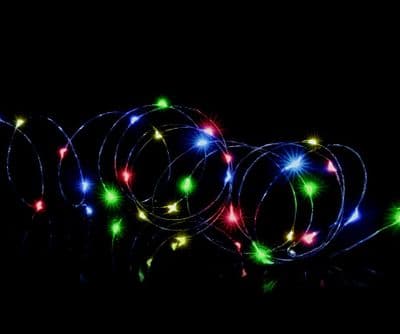 Premier 100 LED Multi Action Battery Operated Microbrights - Multi/Green