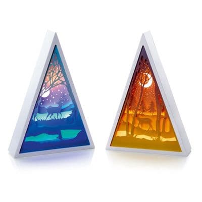 Premier Triangle Reindeer Diorama - 30cm 2 Assorted