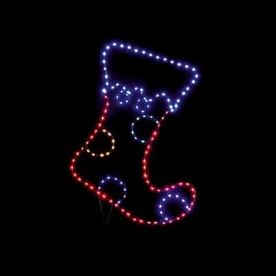 Premier Twinkling FlexiBrights Stocking 134 LEDs - 60 x 42