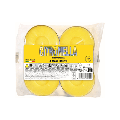 Price's Candles Citronella Maxi Tealights - Pack 4