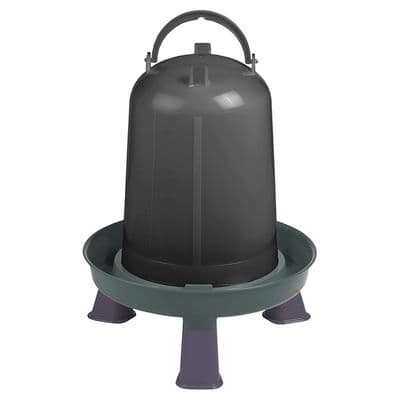 Recycled Plastic Poultry drinker - 8lt - with legs