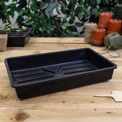 Rigid Seed Tray without drainage holes 36cm Black