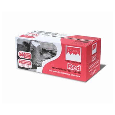 ROCKIES RED SALT LICK - 2 X 10 KG  - RED