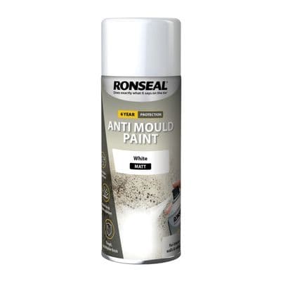 Ronseal 6 Year Quick Dry Anti Mould White - 400ml Aerosol