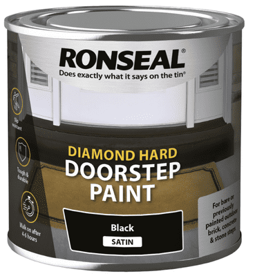 Ronseal Diamond Hard Door Step Paint 250ml - Black