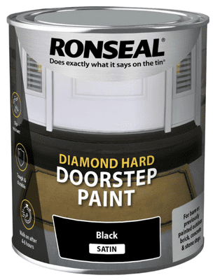 Ronseal Diamond Hard Door Step Paint 750ml - Black