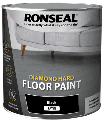 Ronseal Diamond Hard Floor Paint 2.5L - Black