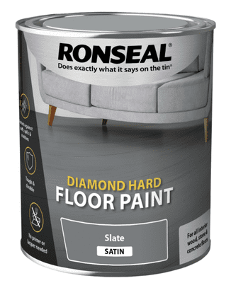 Ronseal Diamond Hard Floor Paint 750ml - Slate