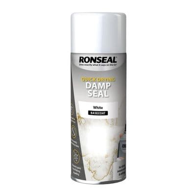 Ronseal Quick Dry Damp Seal White - 400ml Aerosol