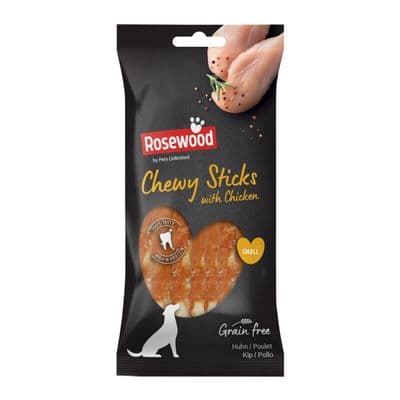 ROSEWOOD Chewy Sticks With Chicken Dog Treats - 10 Piece