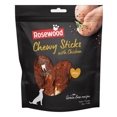 ROSEWOOD Chewy Sticks With Chicken Dog Treats - Small