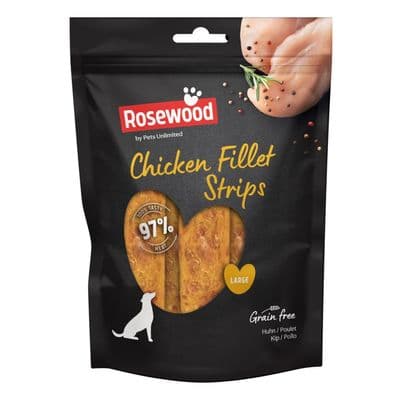 ROSEWOOD Chicken Fillet Strips Dog Treats - Large