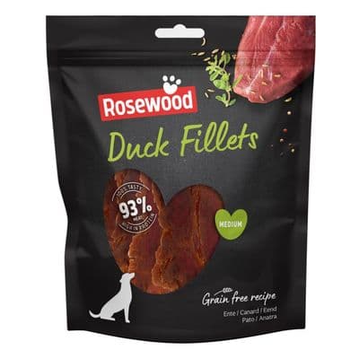 ROSEWOOD Duck Fillets Dog Treats - Medium
