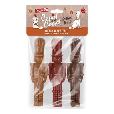 ROSEWOOD Nutcracker Trio Dog Treats - 135g