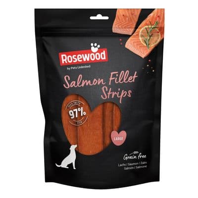 ROSEWOOD Salmon Fillet Strips Dog Treats - Large