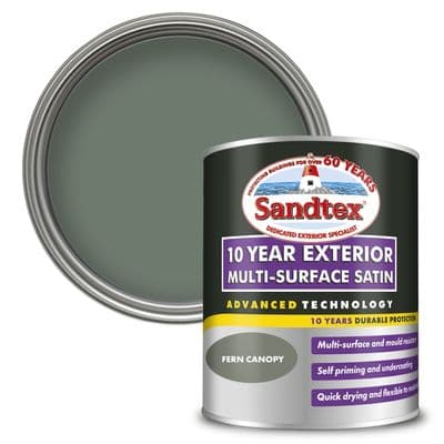 Sandtex 10 Year Exterior Multi Surface Satin 750ml - Fern Canopy