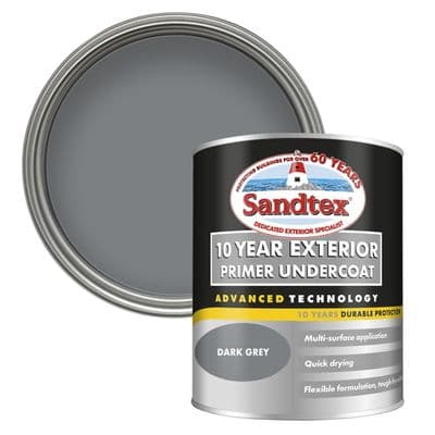 Sandtex 10 Year Exterior Primer Undercoat 750ml - Dark Grey