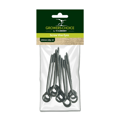 Screw Vine Eyes 100mm 10pk