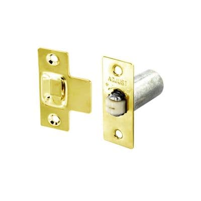 Securit Adjustable Roller Catch - Brass Plated
