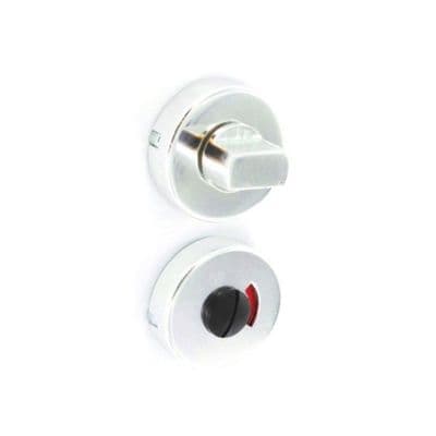 Securit Aluminium Bath Thumb Turn Lock - 50mm - Pack of 2