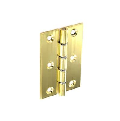 Securit Brass Butt Hinge - 75 x 50mm Pack 20
