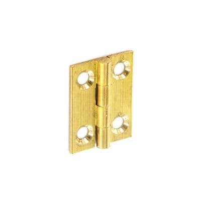 Securit Brass Butt Hinges Self Colour (Pair) - 25mm