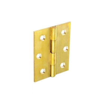 Securit Brass Butt Hinges Self Colour (Pair) - 38mm