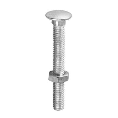 Securit Carriage Bolt & Nuts - M6 x 100mm (3)
