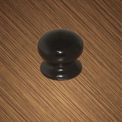 Securit Ceramic Cupboard Knob Black - 35mm