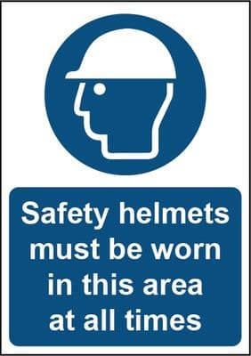 Securit Safety Helmets Must Be Worn