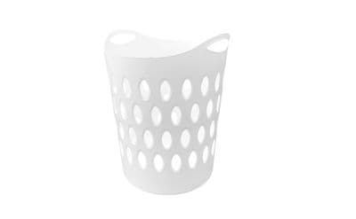 Signature Large Flexi Laundry Basket - White