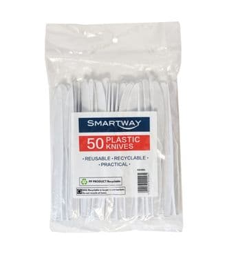 Smartway Plastic Knives - Pack 50
