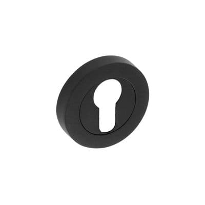 Smiths Architectural Escutcheon Euro Lock Screw On Rose - Matt Black